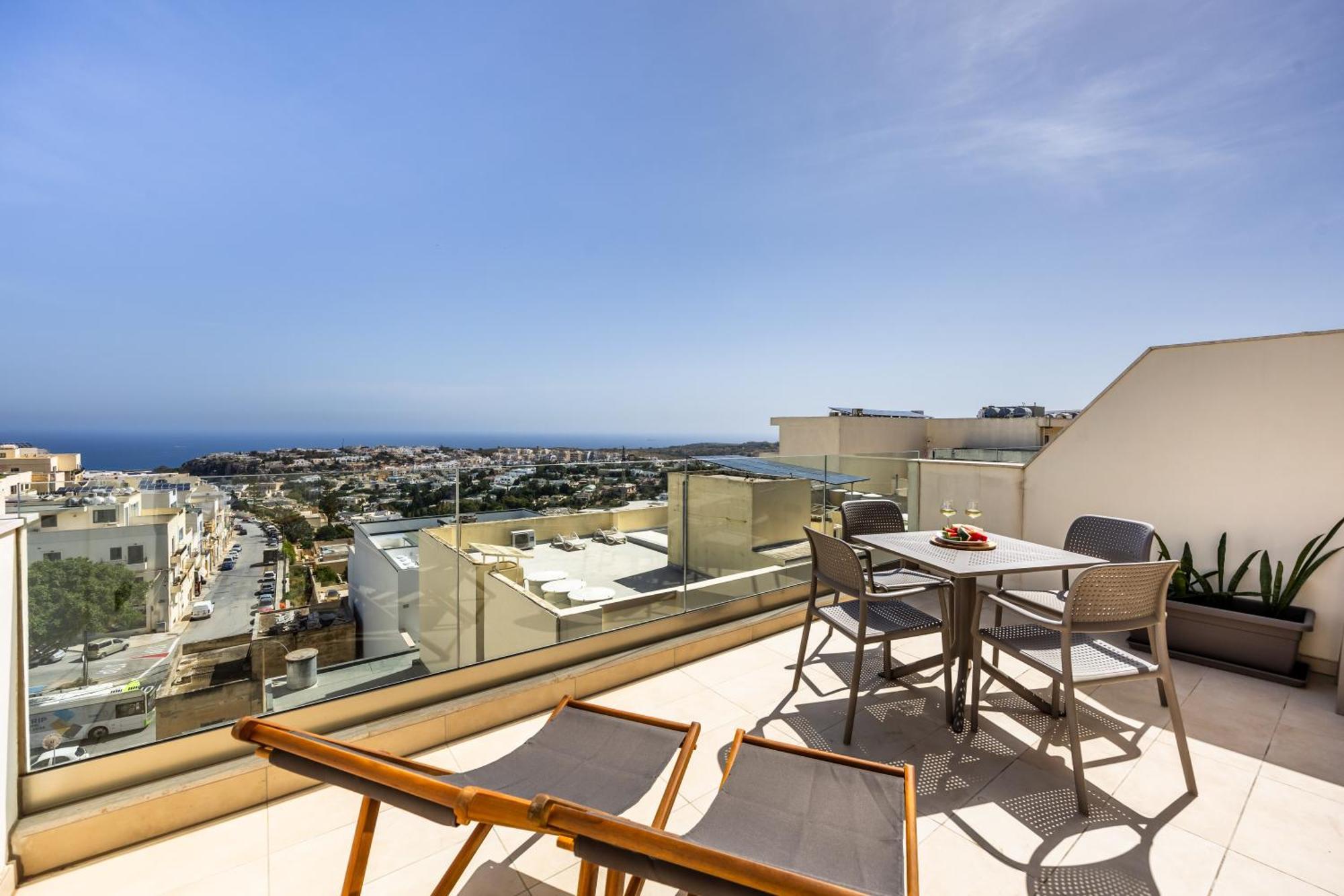 Fl7 Thelodge-Amazing View W Big Terrace By Homely Mellieħa Buitenkant foto